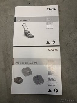 Predám Aku Kosačku Stihl Rma 235 set 2x baterka AK 20 - 5