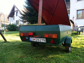 Privesný vozík s TP+ŠPZ na malých kolesách - 5