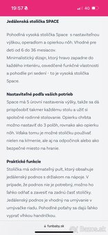 Detská jedálenská stolička Zopa Space - 5
