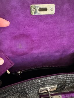 Kozena kabelka na styl Hermes kelly - 5
