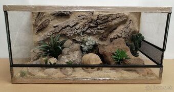 Terárium 80x40x40 s 3D stenou - 5