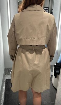 Karl Lagerfeld kabát L krémový - 5
