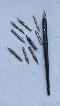 Atramentové starožitné pero... - 5