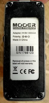 predzosilňovač mooer cali-dual 011 s adaptérom - 5