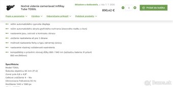 InfiRay TUBE TD50L s prísvitom 940 nm - 5