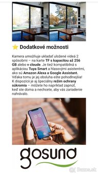 GOSUND OTOČNÁ BEZPEČNÁ BEZDRÔTOVÁ VNÚTORNÁ WI-FI KAMERA - 5
