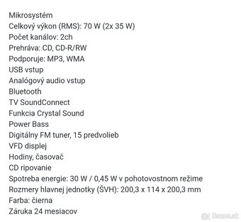 Mikrosystém Samsung - 5