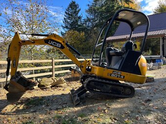 Minibager Jcb 8014+dvojnapravový prívesný vozík Gx84 - 5