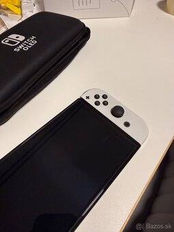 Predám Nintendo switch oled v bielom prevedení Ku konzole je - 5
