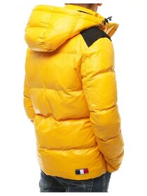 Pánska žltá prešívaná zimná bunda Fashion - 5