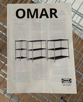 Ikea OMAR Policový diel galvanizované 92x50x94cm - 5