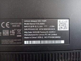 rozpredám notebook Lenovo ideapad 300-15IBR - 5