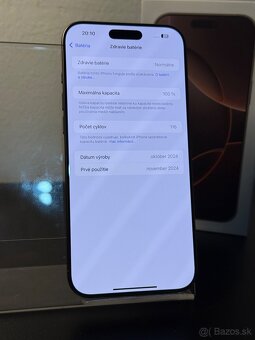 Predám Apple iPhone 16 PRO MAX 256GB Dezert Titanium - 5