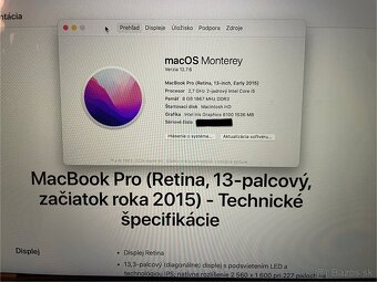 APPLE MacBook PRO 13" 2015 Retina 8GB-256GB - 5