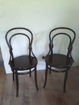 thonet 14 stoličky 4 kusy - 5