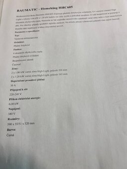 Sklokeramická doska BAUMATIC - 5