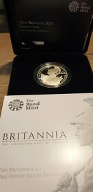 Britannia, Strieborné Proof mince 2015,2016,2018,2019 - 5