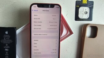 Apple iPhone 12 mini 128GB RED - nová batéria - 5
