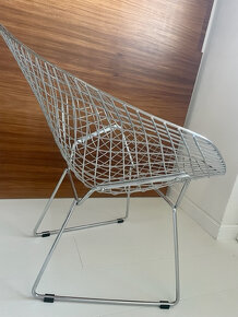 Kreslo - dizajnové Wire Chrome, Harry Bertoia - 5