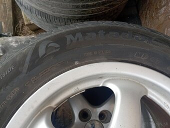 Predám letné pneumatiky 195/65R15 aj s Alú diskami - 5