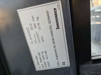 Vysokozdvizny vozik Jungheinrich DFG 430s - 5