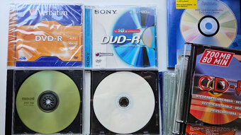 Prázdne nepouzite CD/DVD médiá + Čistiaci disk - 5