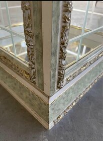 luxusná talianská vitrínka + závesná zrkadlová skrinka - 5
