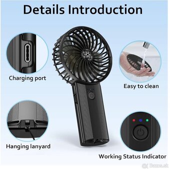Kvalitný prenosný ventilátor -nový - 5