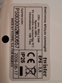 Ohrievac vody 3,5 kWatt - 5