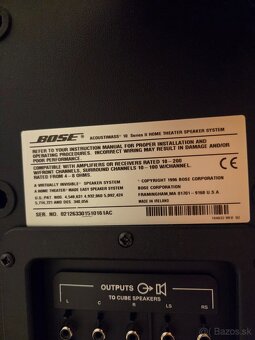 Predám pasívny subwoofer BOSE ACOUSTIMASS 10 - 5