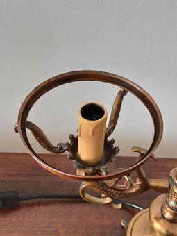 Dvojramenna bronzova lampa - 5