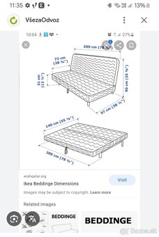 Rozkladacia sedacka Beddinge od IKEA - 5