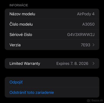 Originál Apple Airpods 4 - nové - 5