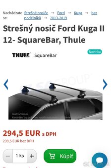 Predám strešné nosiče THULE - 5