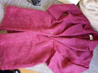 Dámske kabáty zelený a bordová - 5