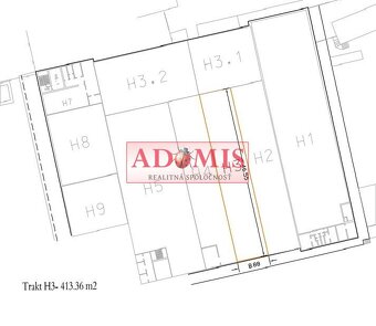 Prenájom skladových priestorov, 829m2 /413m2+413m2/, Košice - 5