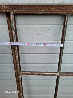 Stare kované idustrialne zelezne  retro vintage - 5