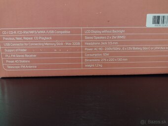 CD/mp3 prehrávač s USB - 5