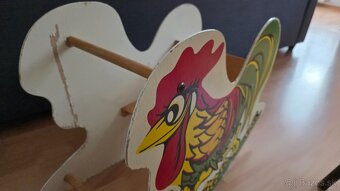 LACNO Retro starý hojdací Kohút sedačka - 5