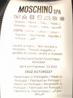 MOCHINO unisex mikina - 5