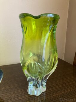 Vázy z farebného olovnatého skla - 5