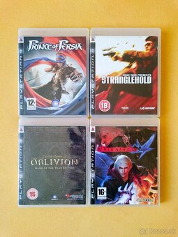 PS3 Hry - MOTOR STORM, BATMAN, OBLIVION, DEVIL MAY CRY - 5