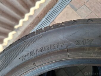 Predám letné pneu.-2xFirestone-215/45/17-91Y-DOT-4522 - 5