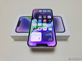 APPLE IPHONE 14 128GB PURPLE TOP STAV,BATERKA 100% - 5