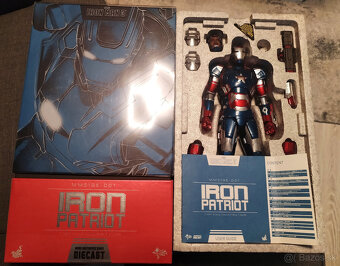 Iron man - Iron Patriot Hot toys 1/6 Diecast MMS195D01 - 5