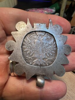 Strieborná minca v prívesku - 5