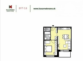2 izbový byt C8 v novostavbe - Kasárne Brezno - 5