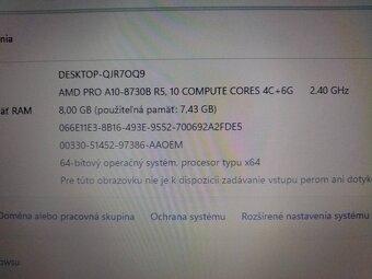 HP elitebook 725 G4 ,AMD A10 quad core , 8gb ram ,Windows 11 - 5