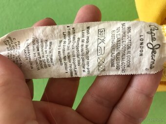 PEPE jeans originál žlté damske tricko S - 5