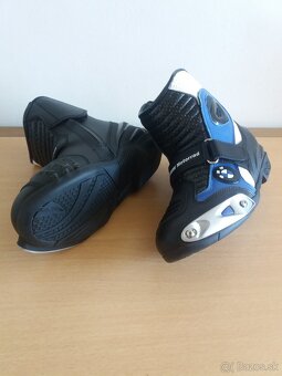 Moto Kožené Nízke Topanky BMW Blue Osobne Aj Poštou - 5